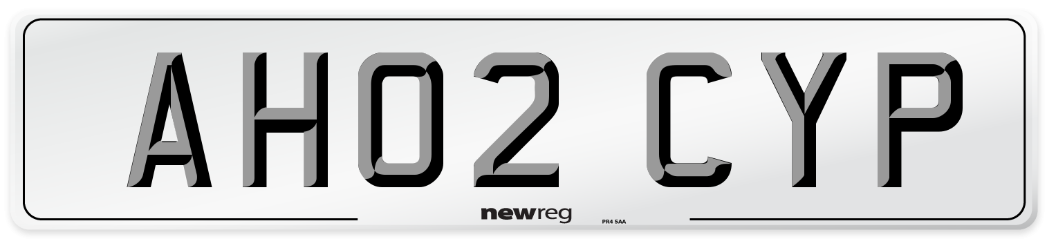 AH02 CYP Number Plate from New Reg